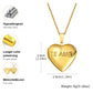 Vnox Light Heart Locket Pendants