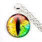 Fashion Evil Eye Pendant Necklace | Trendy Glass Cabochon Jewelry Gift