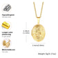 Vnox Light Heart Locket Pendants
