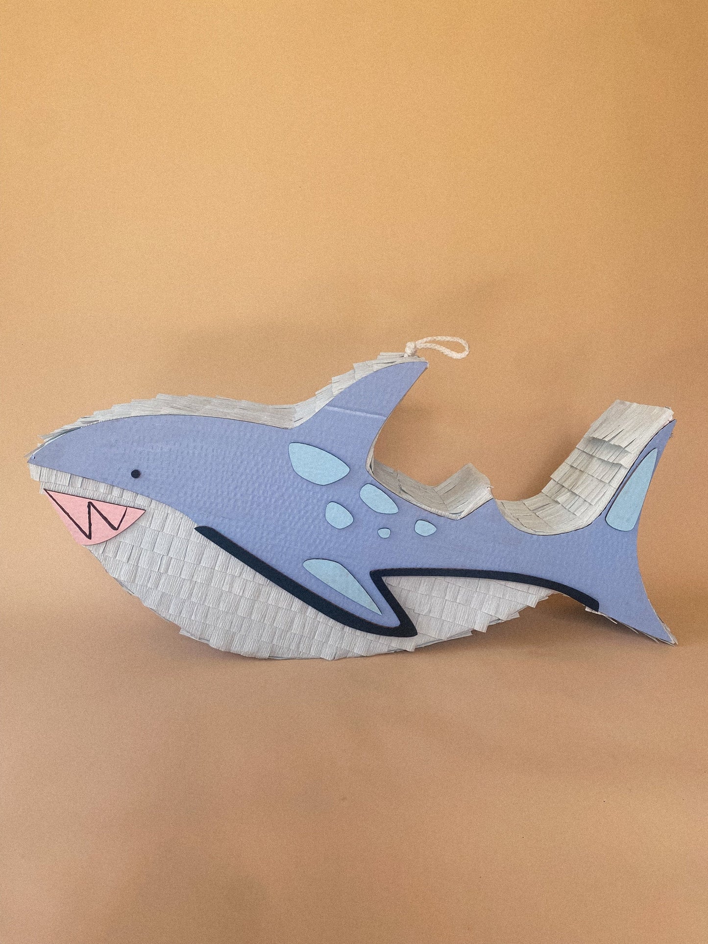 🦈 Fierce Shark Piñata – Handmade Shark Party Decoration, Candy Holder