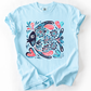Watercolor Fish Gorgeous Summer Beach Sunshine Ocean Breeze Seaside Vibes Coastal Calm Comfort Colors Tee