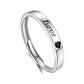 S925 sterling silver LOVE couple ring