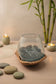 Carved Wooden Hand and Molten Glass Terrarium