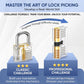 Beginners Lock Pick Set - Picks, Practice Locks, Covert Kit + How-to Guide