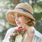 Classic Foldable Straw Beach Hat with Ribbon