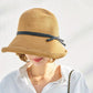 Classic Foldable Straw Beach Hat with Ribbon