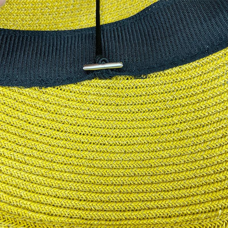 Classic Foldable Straw Beach Hat with Ribbon