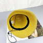 Classic Foldable Straw Beach Hat with Ribbon