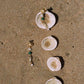 18K goldfish-shaped earrings with pearl design