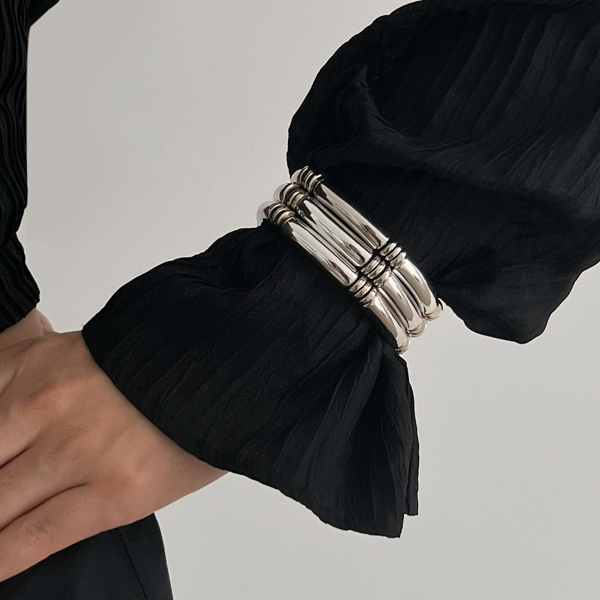 Light luxury ins style beaded bamboo bracelet