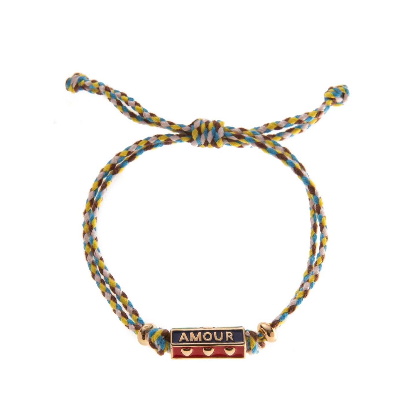 Bohemian style colorful love pendant necklace women's bracelet