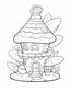 140 Fairy House Coloring Pages – Printable PDF Digital Download