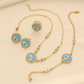 Bohemian Evil Eye Necklace, Bracelet and Earring Set
