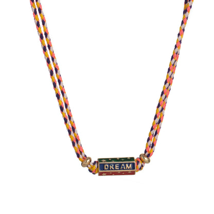 Bohemian style colorful love pendant necklace women's bracelet
