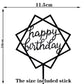 Happy Birthday Cake Topper Gold Cake Topper Acrylic Cake Topper Happy Birthday Cake Topper Cake Decoration Acrylic Letter Cake Toppers Party Supplies Happy Birthday Black Cake Decorations