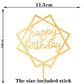 Happy Birthday Cake Topper Gold Cake Topper Acrylic Cake Topper Happy Birthday Cake Topper Cake Decoration Acrylic Letter Cake Toppers Party Supplies Happy Birthday Black Cake Decorations