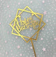 Happy Birthday Cake Topper Gold Cake Topper Acrylic Cake Topper Happy Birthday Cake Topper Cake Decoration Acrylic Letter Cake Toppers Party Supplies Happy Birthday Black Cake Decorations