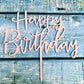 Happy Birthday Cake Topper Gold Cake Topper Acrylic Cake Topper Happy Birthday Cake Topper Cake Decoration Acrylic Letter Cake Toppers Party Supplies Happy Birthday Black Cake Decorations