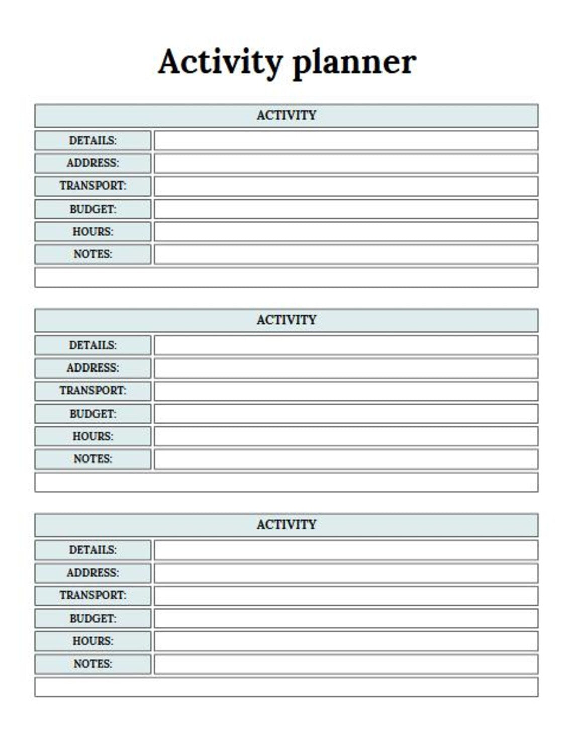Ultimate Travel Planner – 33 Pages, Printable & Canva Editable