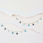 Blue Gemstone Gold Sparkler Necklace