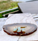 Crest Studs - Aventurine