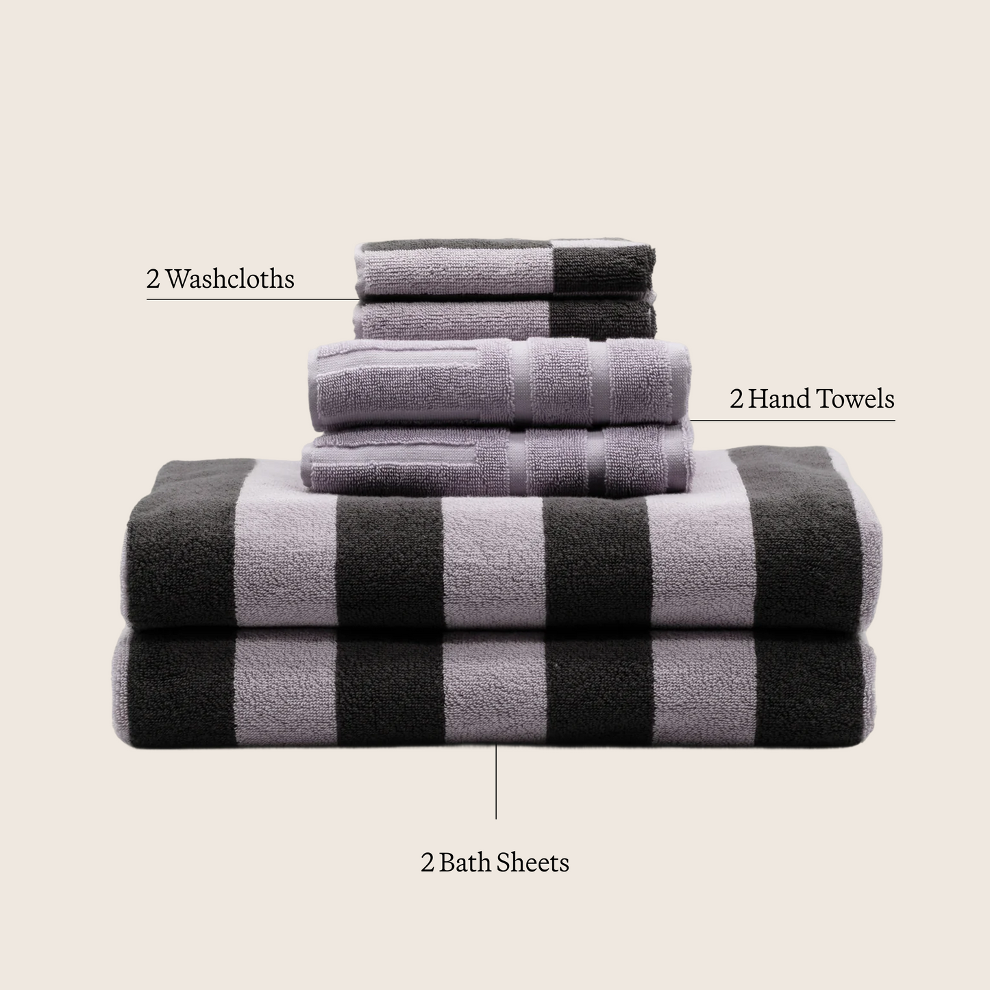 Capri Australian Cotton Towels Italic