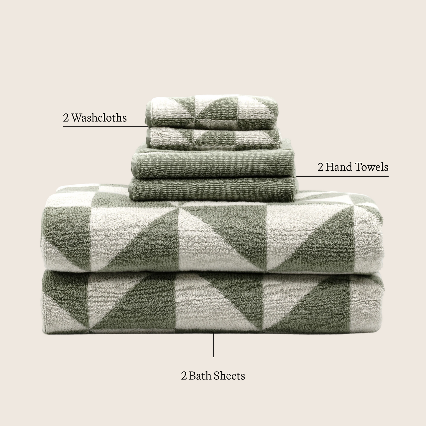 Deia Australian Cotton Towels Italic