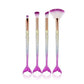 Makeup Brushes Kit Natural Tool Pencil Cosmetics Foundation Artist Mermaid Highlighter Face Set Of Bronzer Eyeshadow Lip