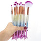 Makeup Brushes Kit Natural Tool Pencil Cosmetics Foundation Artist Mermaid Highlighter Face Set Of Bronzer Eyeshadow Lip