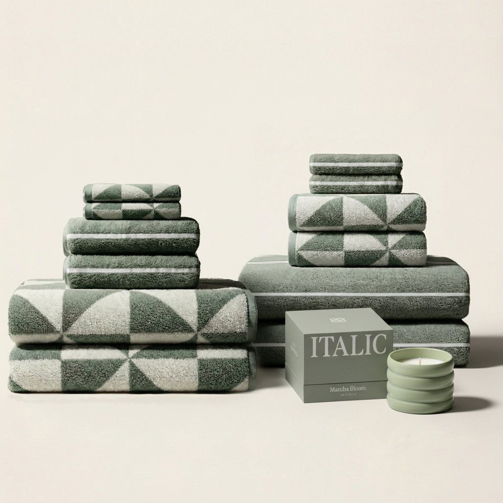 Deia Australian Cotton Towels Italic