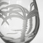 Palm Tree Etched Glassware