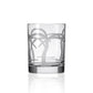 Palm Tree Etched Glassware