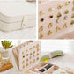 Portable Travel Jewelry Box Small PU Leather Organizer Case