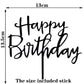 Happy Birthday Cake Topper Gold Cake Topper Acrylic Cake Topper Happy Birthday Cake Topper Cake Decoration Acrylic Letter Cake Toppers Party Supplies Happy Birthday Black Cake Decorations
