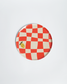 Little Chef Checkered Party Plates (9 Inch, 12 Count) | Kids Cooking Birthday Party Supplies | Colorful Checkerboard Paper Plates