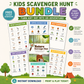 Kids Scavenger Hunt Bundle – Free Printable Activities
