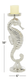 Silver Aluminum Seahorse Candle Holders