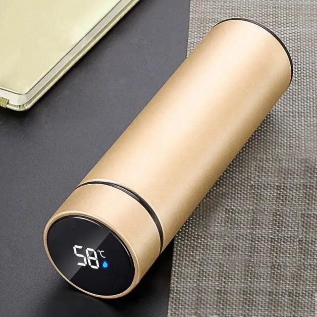 Smart LED Stainless Steel Water Bottle Intelligent Stay Hot/Cold Temperature Thermal Bottle Temperature Display Bottle For Children And Adults 500ml