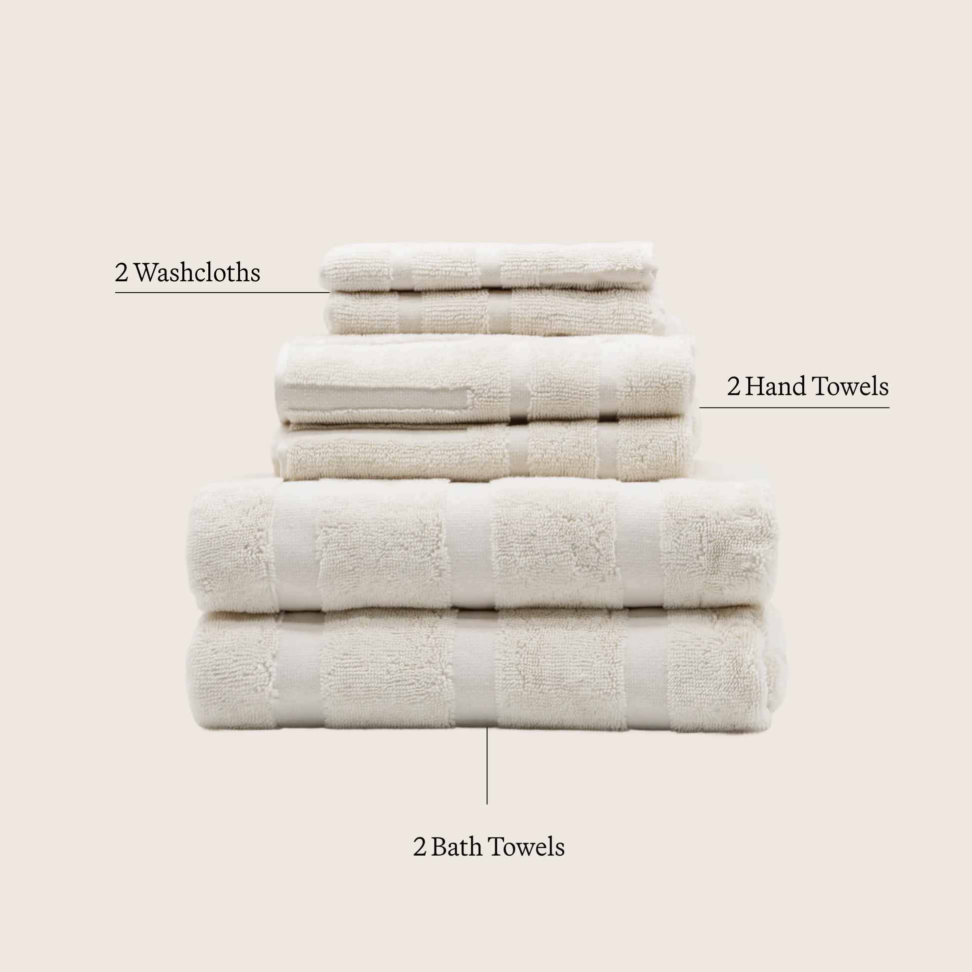 Capri Australian Cotton Towels Italic