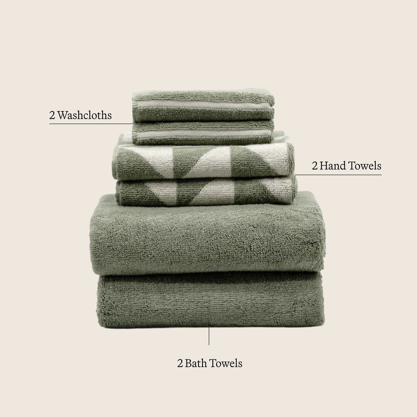 Deia Australian Cotton Towels Italic