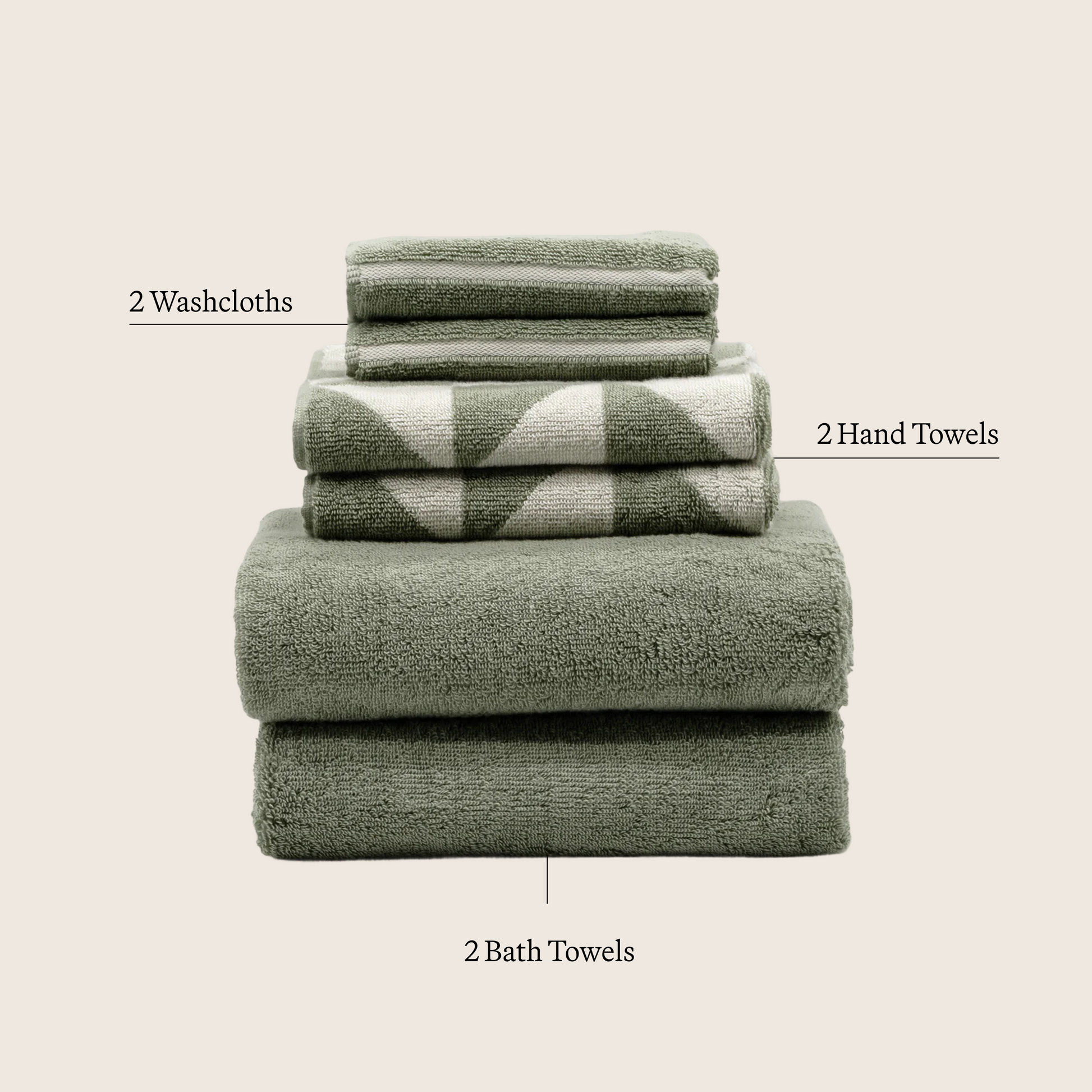 Deia Australian Cotton Towels Italic
