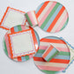 Colorful Striped Party Paper Plates 9in (x12) | Kids Birthday & Every Occasion Plates