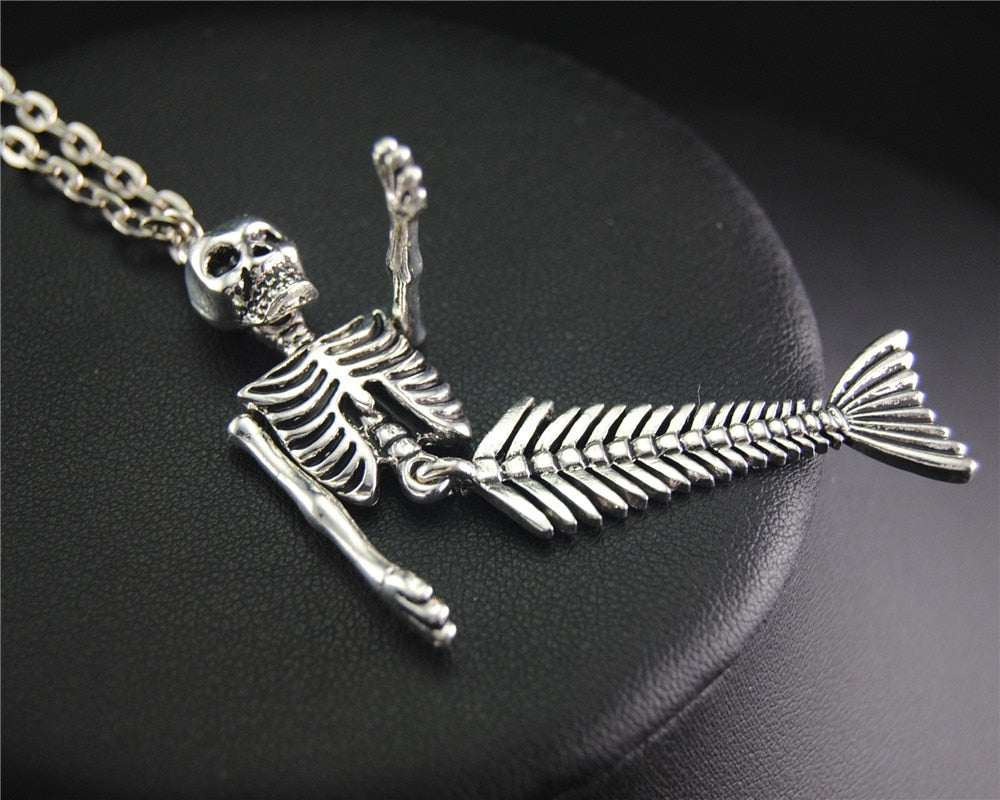 Mermaid Skeleton Necklace - Mermaid Quake