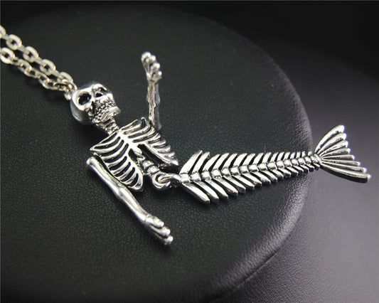 Mermaid Skeleton Necklace - Mermaid Quake