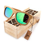 100% Natural Bamboo Wooden Sunglasses Polarized Mirror Coating
