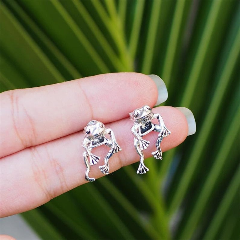 Cute Frog Stud Earrings Mermaid Quake
