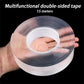 Double Sided Adhesive Waterproof Reusable Transparent Strong Tape Roll Mermaid Quake